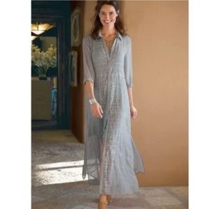 Never Worn Soft Surrounding Button Up Maxi Dress